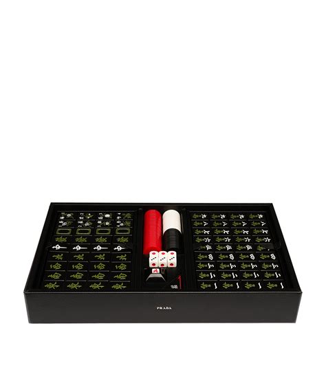 prada saffiano mahjong set.